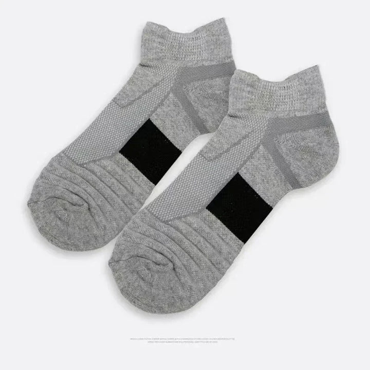3 Pairs of Breathable Mesh Terry Sports Socks - CoolStep-Black-State of Style
