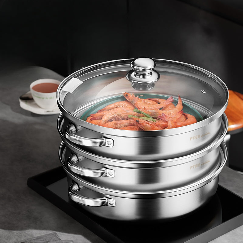 3-Tier Food Steamer – NutriSteam-State of Style