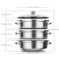 3-Tier Food Steamer - NutriSteam-State of Style