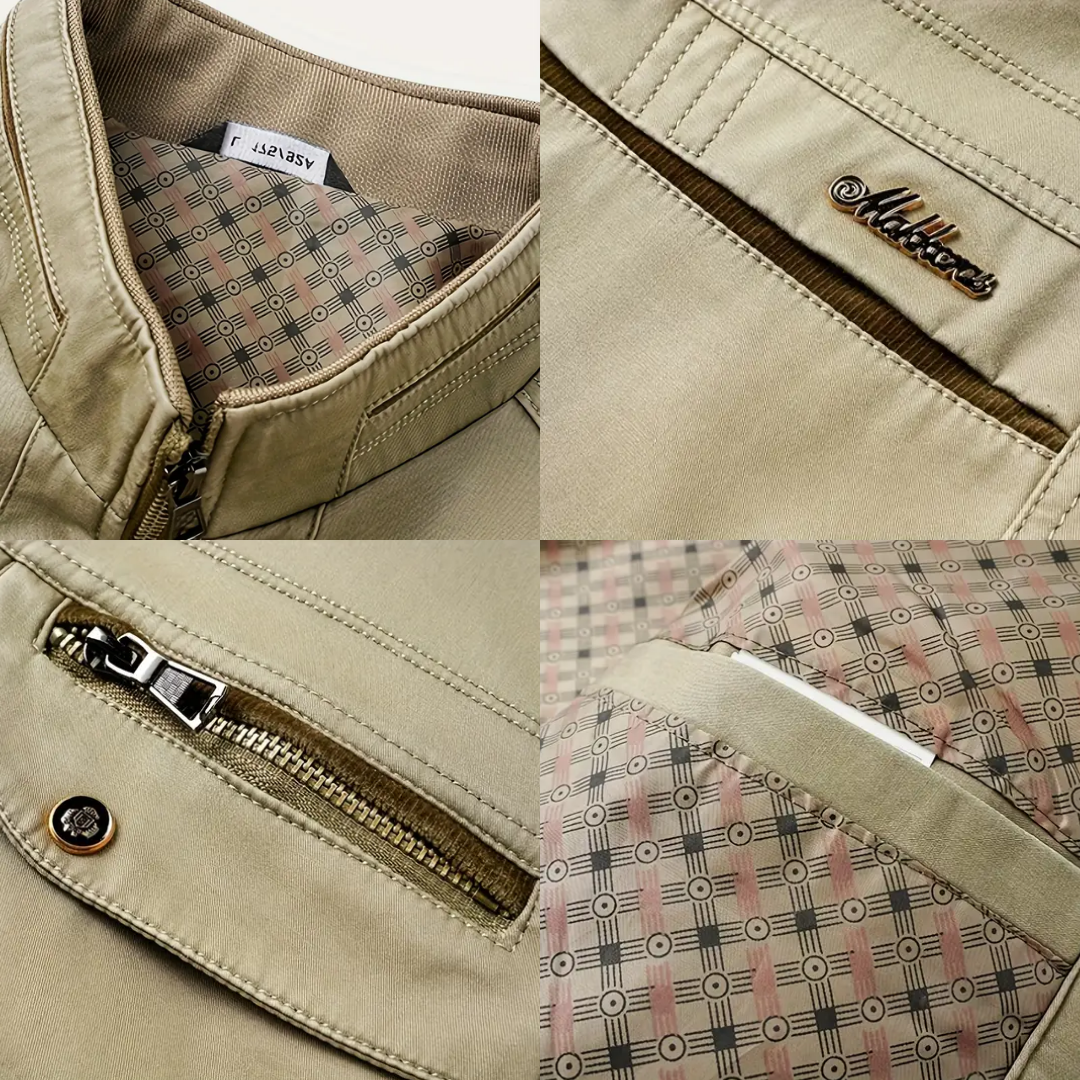 Men's cotton jacket windproof & water-repellent in field look – Torin