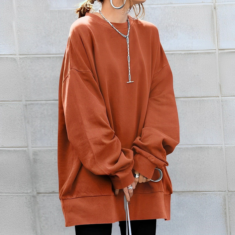 Ladies' Oversized Sweater with Textured Design – Anneliesae