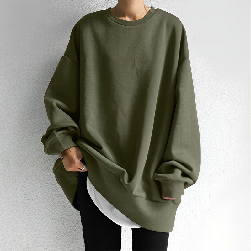 Ladies' Oversized Sweater with Textured Design – Anneliesae