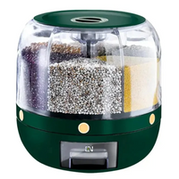 360° Rotating Grain Dispenser – SpinStore GrainKeeper-Green-24 cm Ø-State of Style