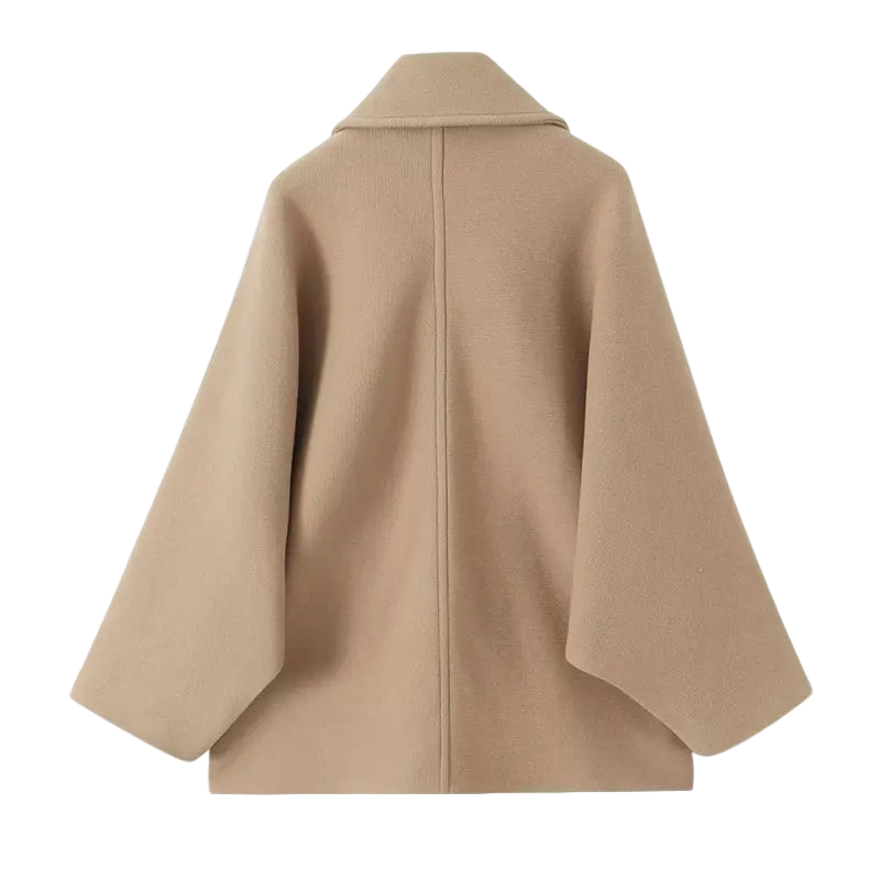 Ladies' transitional jacket in oversized style with button closure – Selina