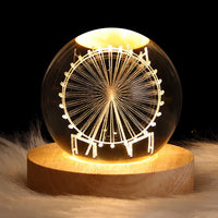 3D Crystal Mood Light - GlowCryst-Ferris Wheel 6CM-State of Style