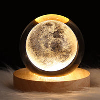3D Crystal Mood Light - GlowCryst-Moon 6CM-State of Style