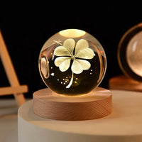 3D Crystal Mood Light - GlowCryst-Saturn 6CM-State of Style