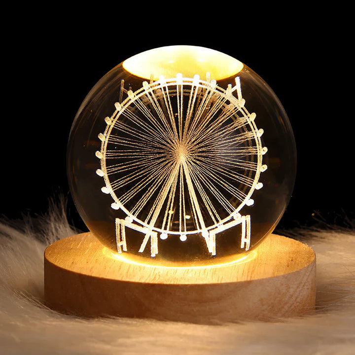 3D Crystal Mood Lighting - GlowCryst-Ferris Wheel 6CM-State of Style
