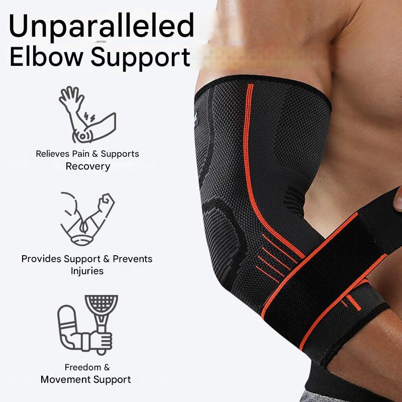 3D Elbow Support Brace for Decompression & Stability – FlexiElbow-Black-S-M (18-24 cm)-State of Style