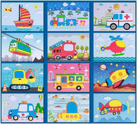 3D Foam Sticker Puzzle - PuzzlePal-Vehicles (Set of 12)-State of Style