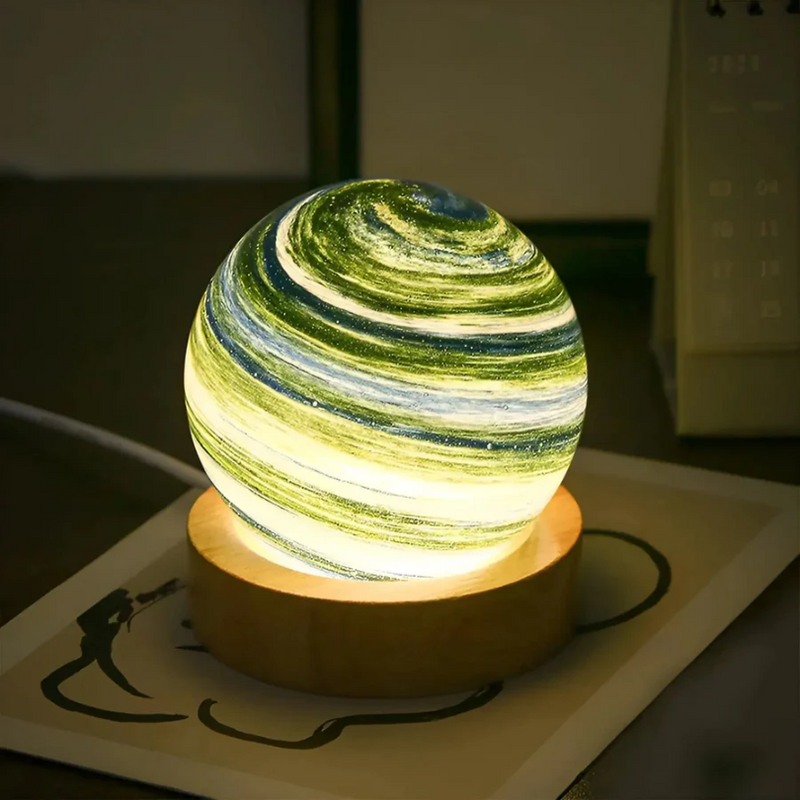 3D Mini-Planet Lamp - CosmoSphere-Uranus-State of Style