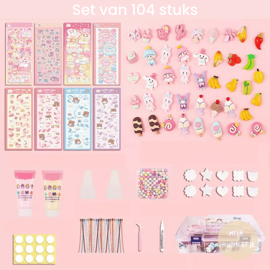 3D Sticker Design Set – StickerFun Creation Set-Set of 104 + FREE storage box-State of Style