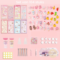 3D Sticker Design Set – StickerFun Creation Set-Set of 104 + FREE storage box-State of Style