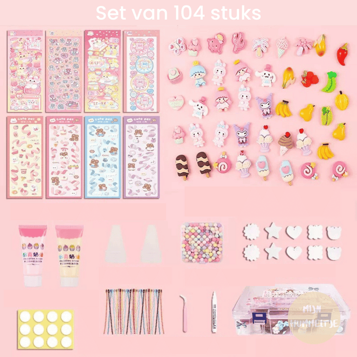 3D Sticker Design Set – StickerFun Creation Set-Set of 104 + FREE storage box-State of Style