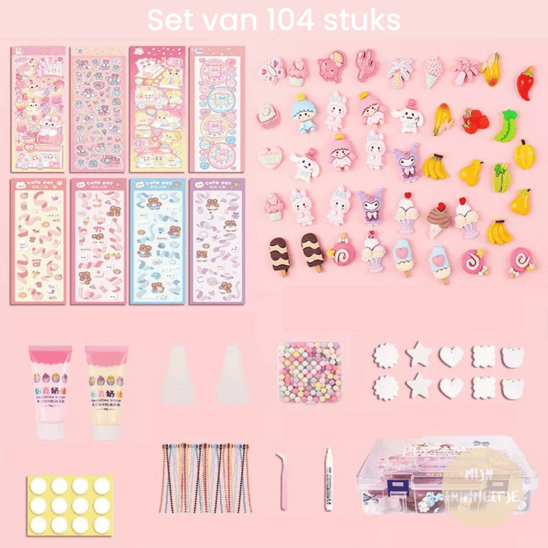3D Sticker Design Set – StickerFun Creation Set-Set of 104 + FREE storage box-State of Style