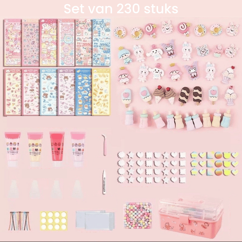3D Sticker Design Set – StickerFun Creation Set-Set of 230 + FREE storage box-State of Style