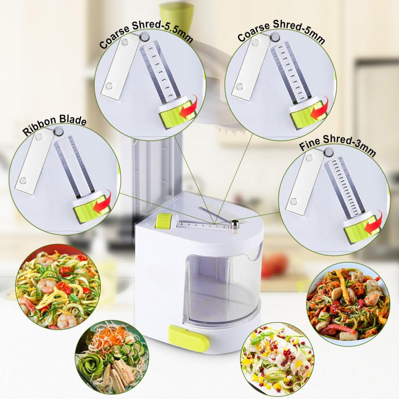 4-in-1 Heavy Vegetable Spiralizer with Strong Suction Cup-State of Style