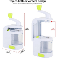 4-in-1 Heavy Vegetable Spiralizer with Strong Suction Cup-State of Style