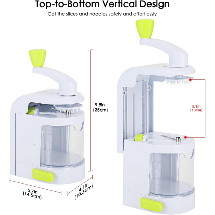 4-in-1 Heavy Vegetable Spiralizer with Strong Suction Cup-State of Style