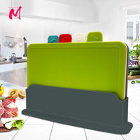 4-Piece Chopping Board Set with Holder - PrepTidy-State of Style