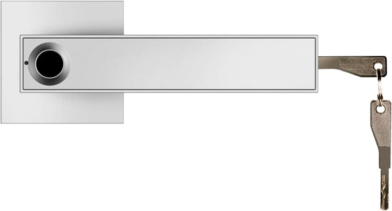 Smart Fingerprint Door Lever Lock with Key Access & 30 User Capacity – Nivora