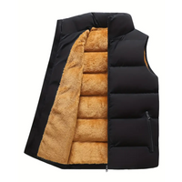 Men's thermal body warmer lined with stand-up collar – Arne
