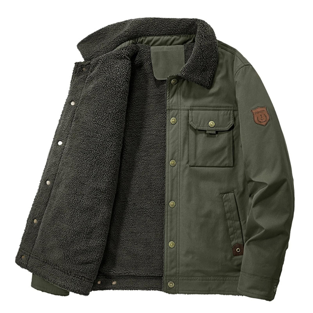 Men's Laid Outdoor Winter Jacket – Lined with Wool Lining – Danny