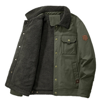 Men's Laid Outdoor Winter Jacket – Lined with Wool Lining – Danny
