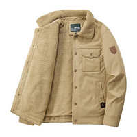 Men's Laid Outdoor Winter Jacket – Lined with Wool Lining – Danny