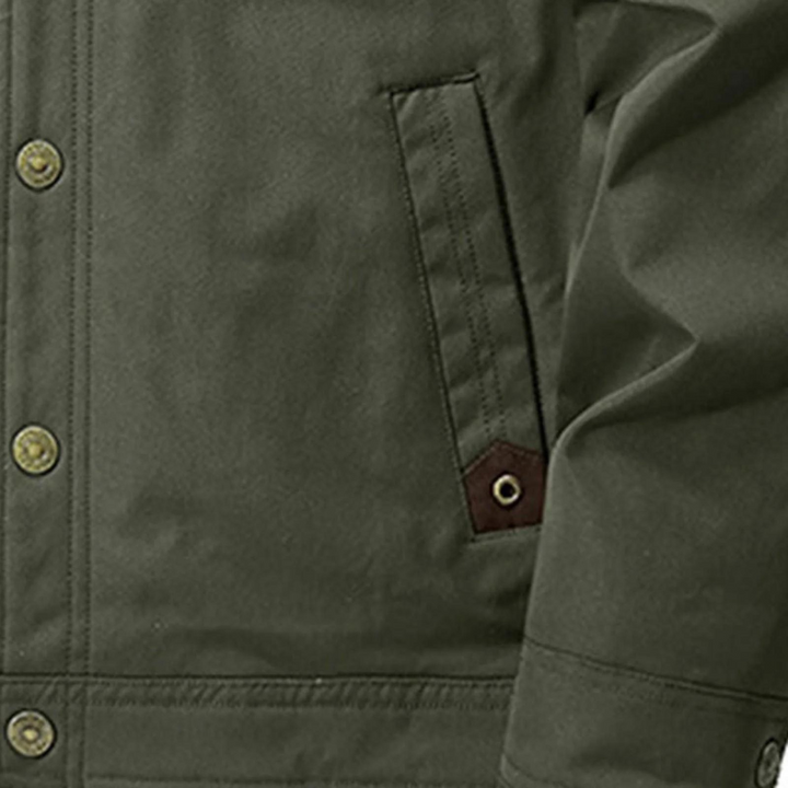 Men's Laid Outdoor Winter Jacket – Lined with Wool Lining – Danny