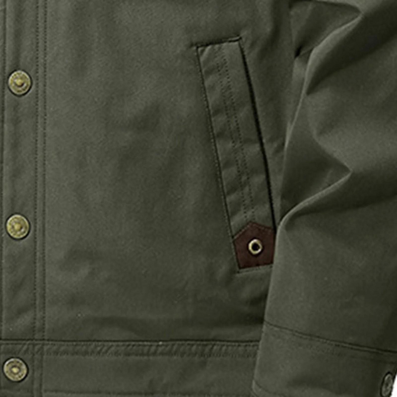 Men's Laid Outdoor Winter Jacket – Lined with Wool Lining – Danny
