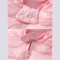 Children's waterproof rain jacket in a down style with cartoon design – Miro