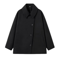 Ladies' transitional jacket in oversized style with button closure – Selina