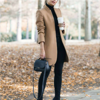 Women's Stand Collar Winter Coat with Timeless Design – Reginel