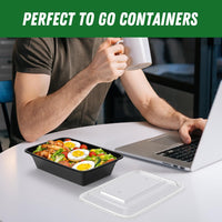 50-Pack Reusable Meal Prep Containers with Lid, Leakproof-700 ml-State of Style
