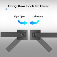 Smart Fingerprint Door Lever Lock with Key Access & 30 User Capacity – Nivora