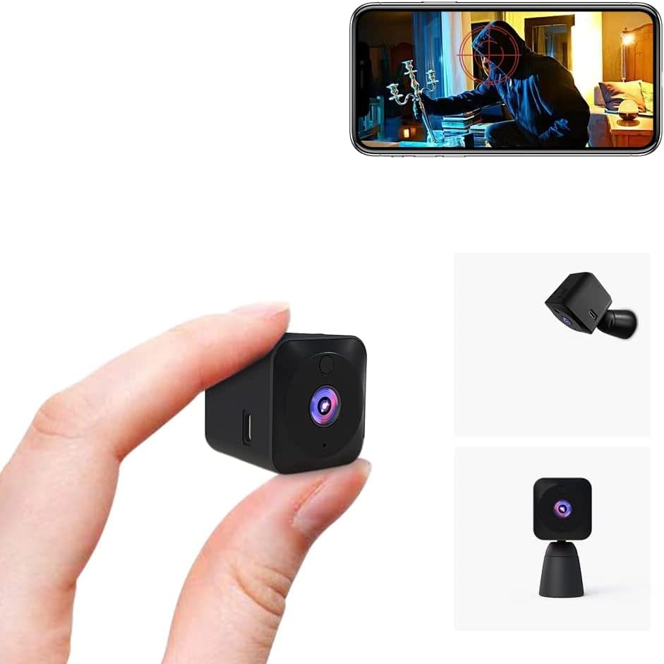 Mini Security Camera 4K WiFi Hidden Indoor Cam with Night Vision