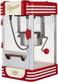 Retro Red Electric Tabletop Popcorn Maker with Timer – Calvano