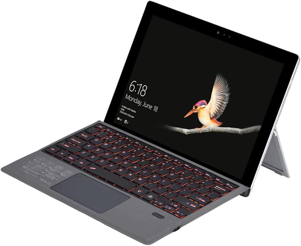 Wireless Bluetooth Keyboard with Backlight and Touchpad for Surface Pro – Nexora