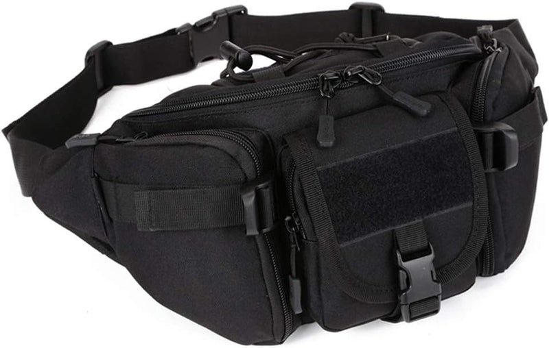 Waterproof Tactical Waist Pack with Molle System and Multi-Pockets