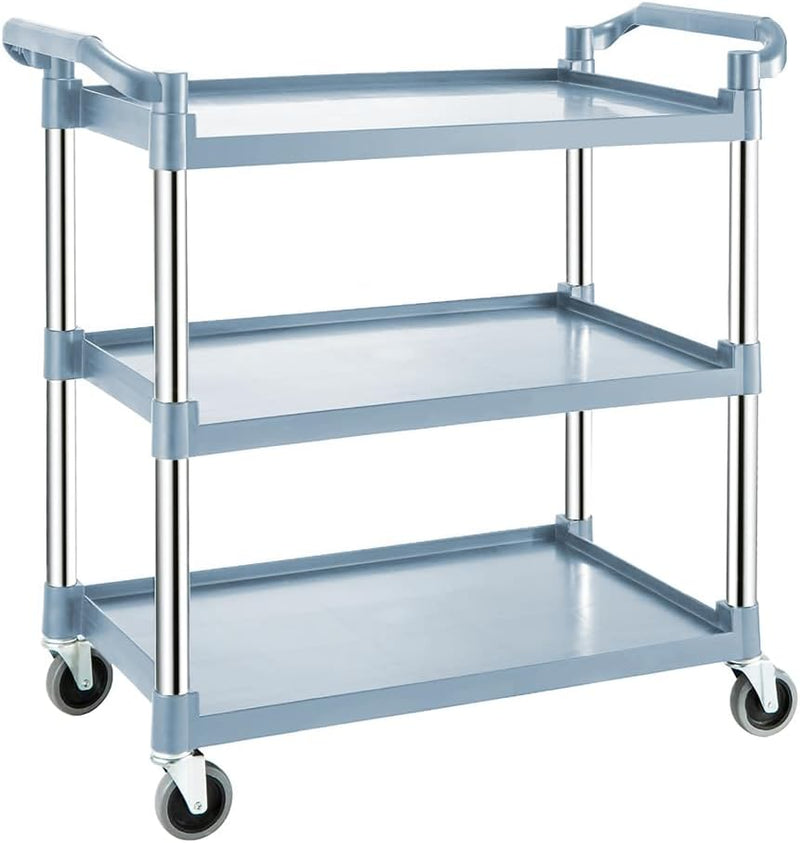 3 Tier Rolling Service Cart with Lockable Wheels – ServePro