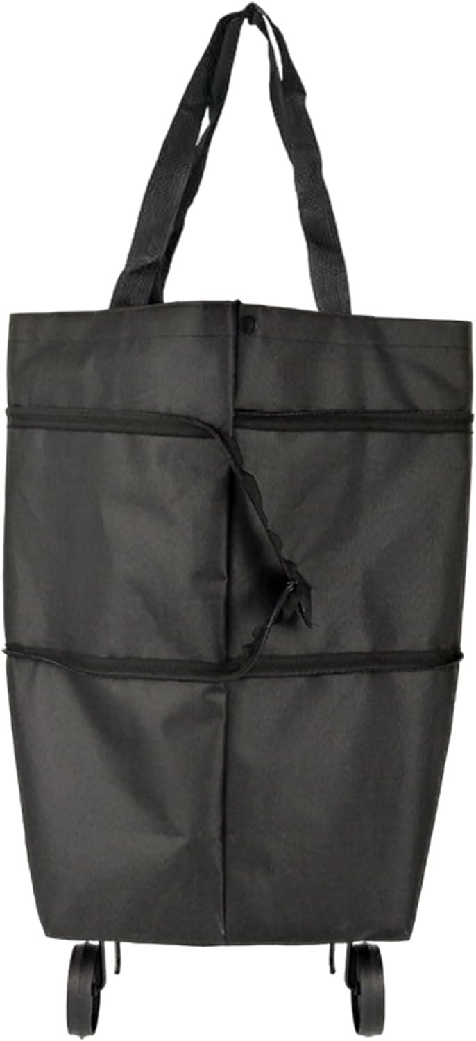 Large Capacity Foldable Shopping Bag with Wheels Reusable Cart Tote (1+1 FREE) – Veytra