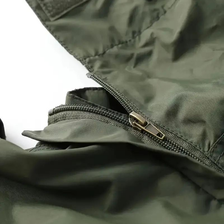 Men's transitional jacket water-repellent with removable hood - Leif