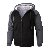Men's hoodie lined with Sherpa fleece – Niels