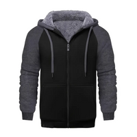 Men's hoodie lined with Sherpa fleece – Niels