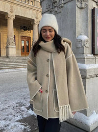 Ladies' long wool coat for autumn – Amelie