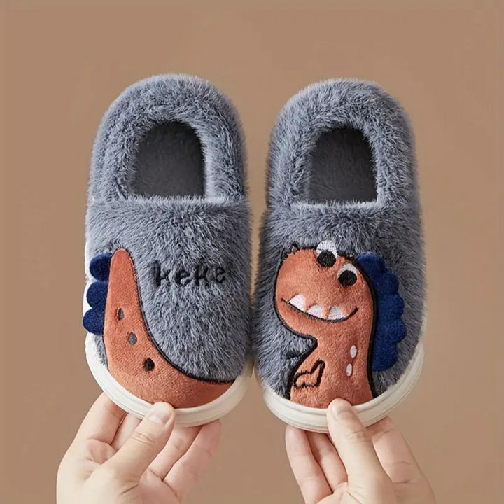 Kid's Slippers with Dino Design – DinoSteps