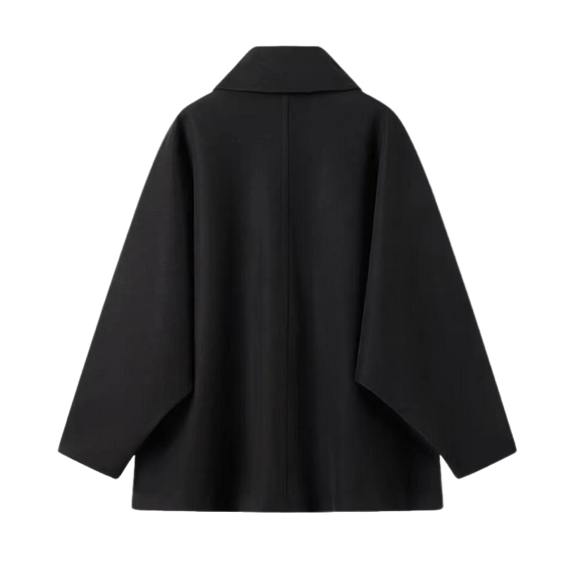 Ladies' transitional jacket in oversized style with button closure – Selina