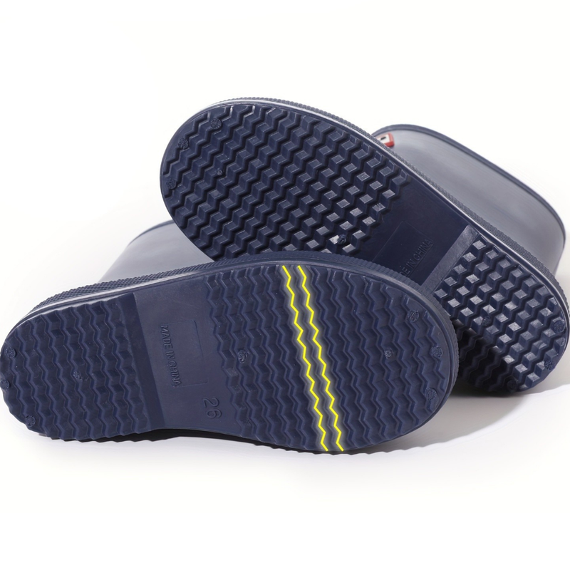 Children's solid-colour waterproof wellies – Noah