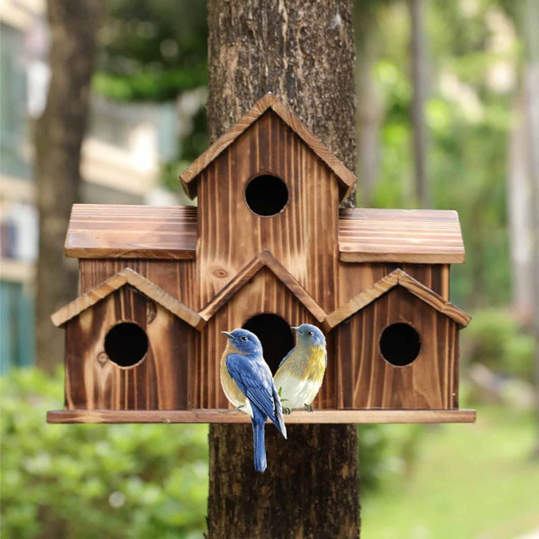 6 Hole Handmade Birdhouse - NestHaven-State of Style